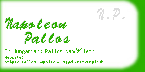 napoleon pallos business card